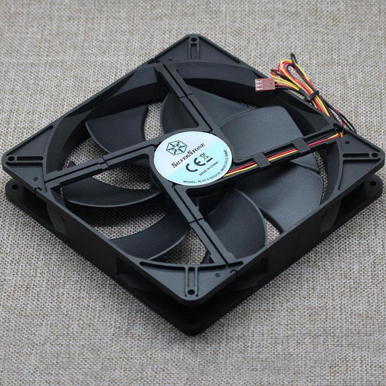 Alt view image 3 of 5 - SILVERSRONE RL4Z S1803212L-3M 12V 0.15A 18CM 180mm x 32mm three-wire cooling fan