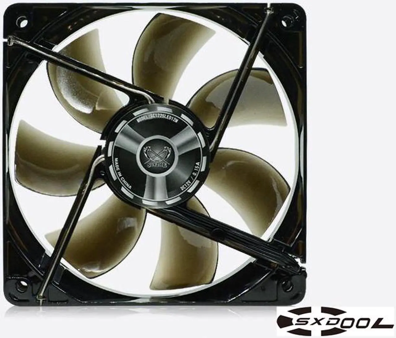 Alt view image 3 of 4 - SC1225LED12M Scythe STB120 Red LED CPU fan 120mm PWM chassis fan