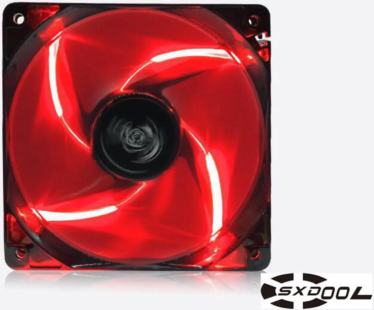 Alt view image 2 of 4 - SC1225LED12M Scythe STB120 Red LED CPU fan 120mm PWM chassis fan