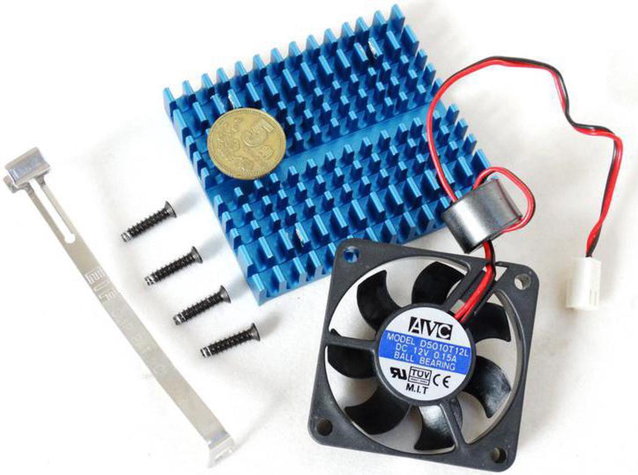 Alt view image 2 of 5 - New AVC D5010T12L DC 12V 0.15A 5CM 50*50*15MM Mute Silent Cooling Fan Aluminum Alloy Radiator Heatsink Conductive Sheet