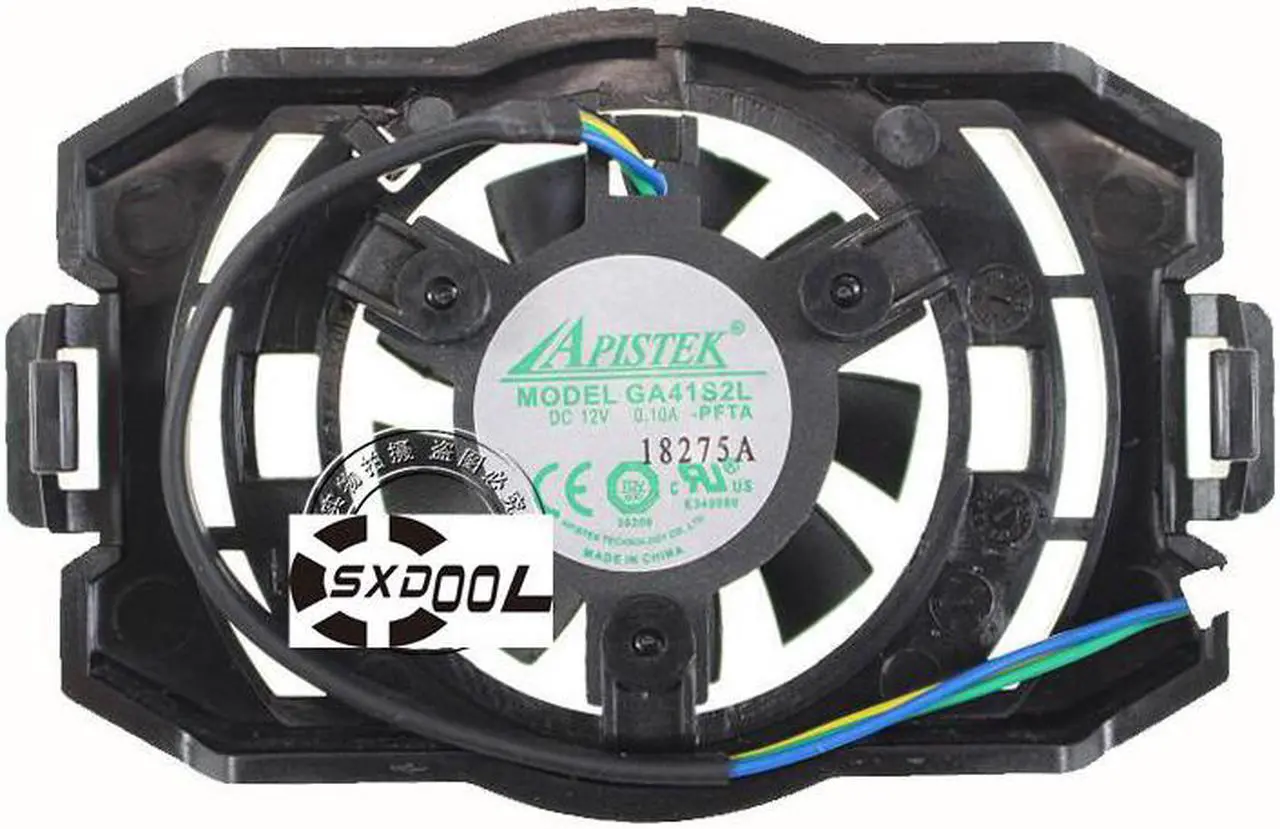 Main image of For Zotac GTX1060 1070TI 1080 TI Extreme PLUS OC graphics card backplane small fan original APISTEK GA41S2L -PFTA DC12V 0.10A