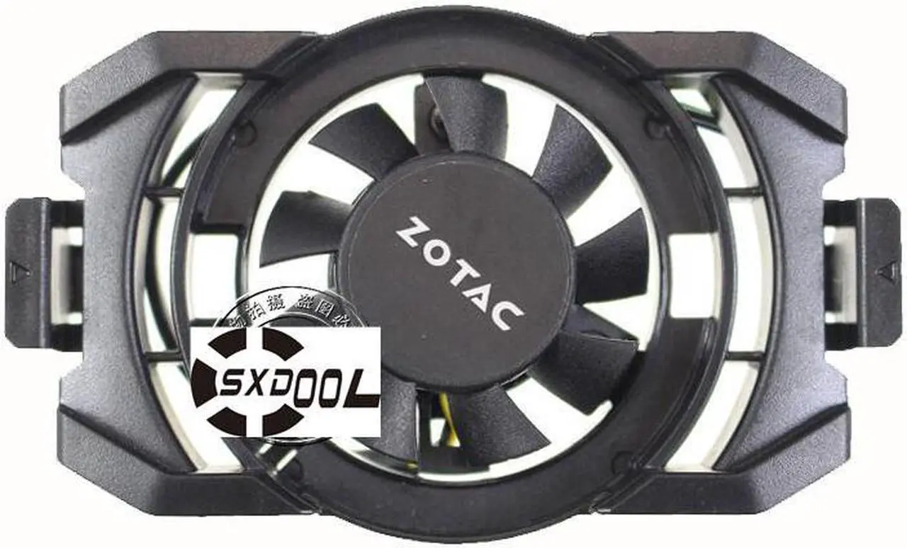 Alt view image 2 of 2 - For Zotac GTX1060 1070TI 1080 TI Extreme PLUS OC graphics card backplane small fan original APISTEK GA41S2L -PFTA DC12V 0.10A