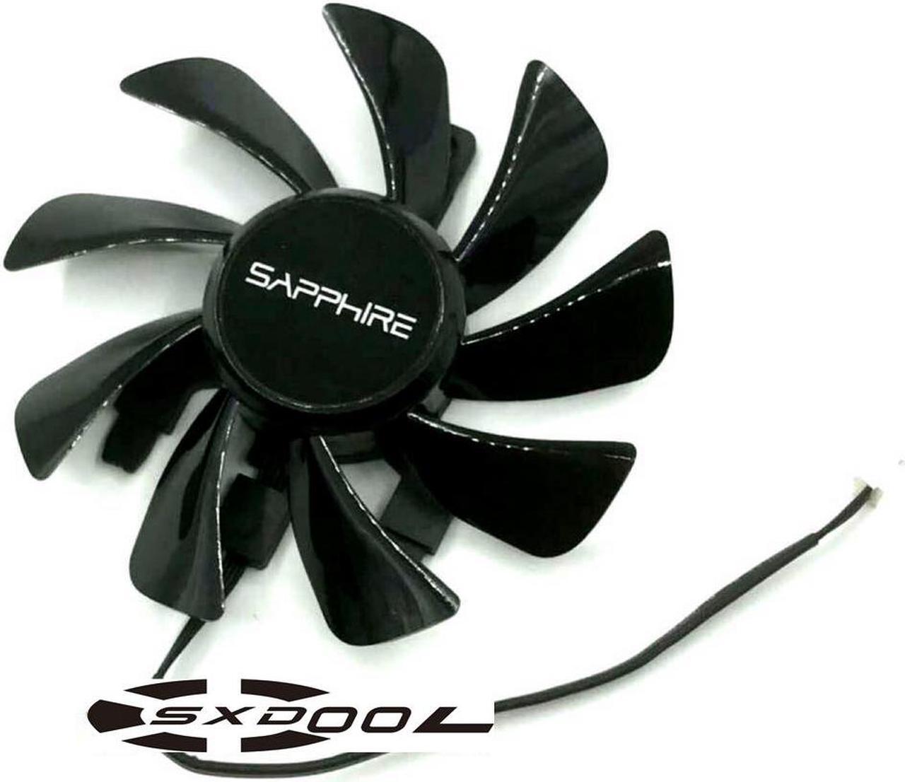 Alt view image 4 of 4 - For Sapphire RX570 470D ITX Platinum Edition OC graphics card fan T129215SU DC12V single screw bracket 4-pin PWM cooling fan