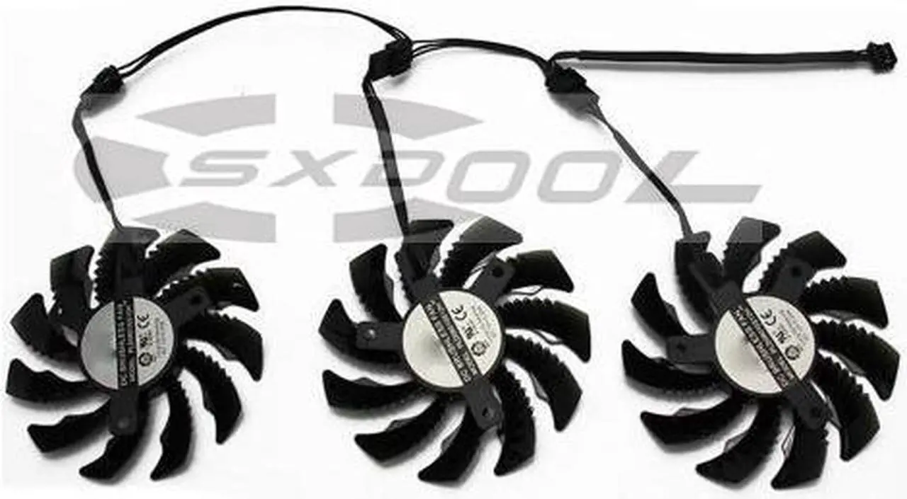 Alt view image 5 of 5 - 75mm PLD08010S12H 0.35A For Gigabyte AORUS GTX 1060 1070 1080 G1 GTX 1070Ti 1080Ti 960 980Ti cooling fan