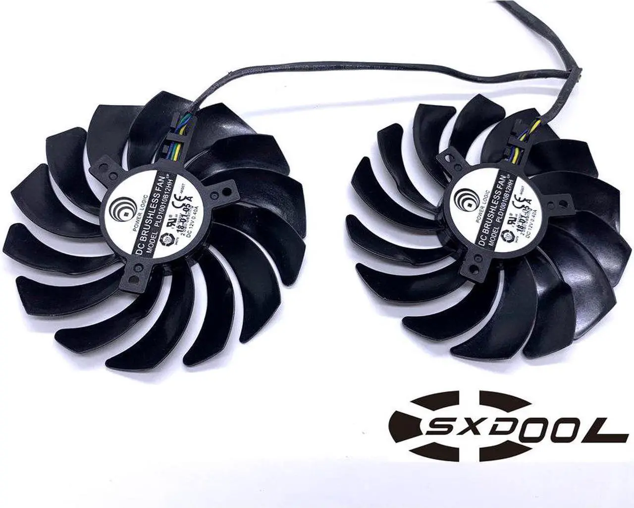 Alt view image 2 of 4 - For MSI GeForce RTX 2070 GAMING Z 8G graphics card fan PLD10010B12HH 2-in-1 fan