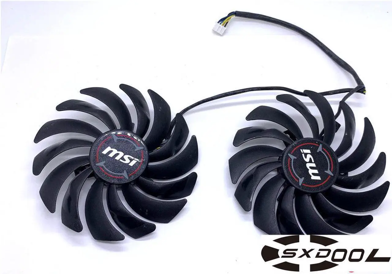 Main image of For MSI GeForce RTX 2070 GAMING Z 8G graphics card fan PLD10010B12HH 2-in-1 fan