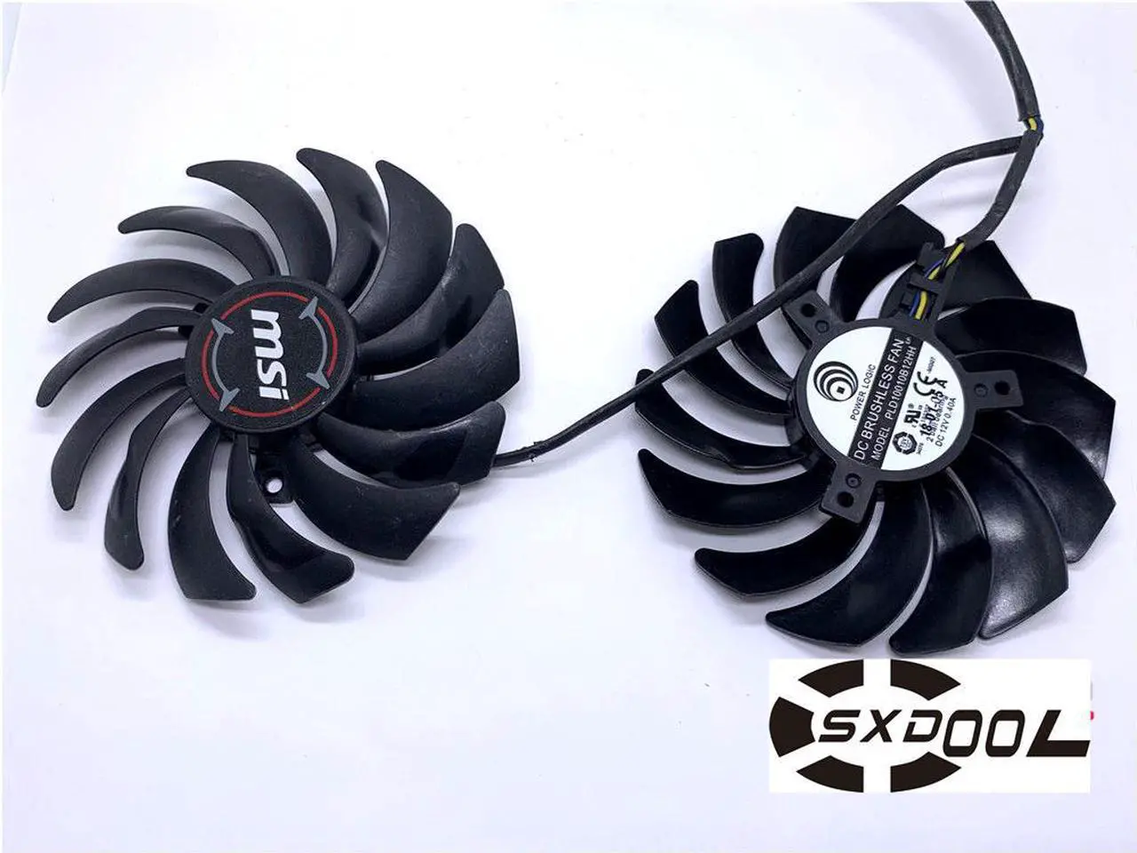 Alt view image 3 of 4 - For MSI GeForce RTX 2070 GAMING Z 8G graphics card fan PLD10010B12HH 2-in-1 fan