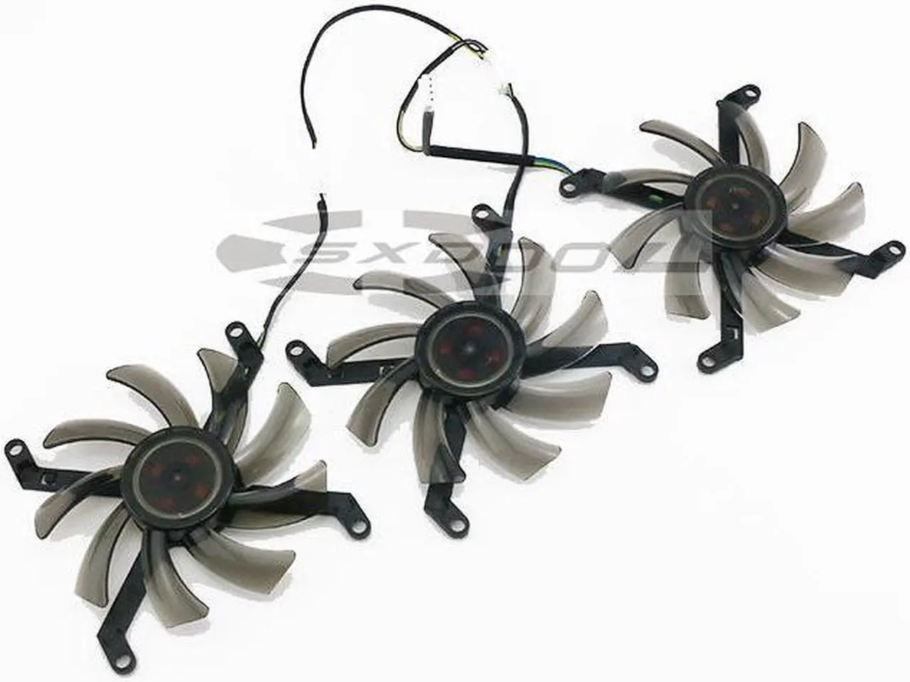 Alt view image 5 of 6 - For Leadtek / Renaissance PNY LEADTEK ManLI GTX 1080ti graphics card cooling fan T129215SU 3pcs a lot