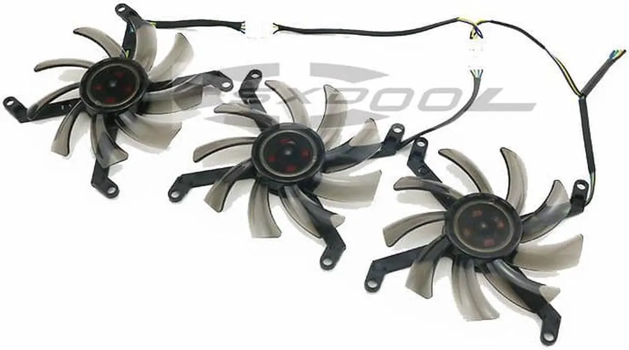 Alt view image 3 of 6 - For Leadtek / Renaissance PNY LEADTEK ManLI GTX 1080ti graphics card cooling fan T129215SU 3pcs a lot