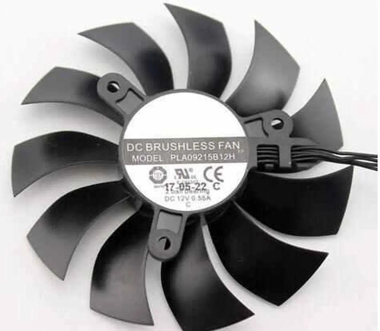 Alt view image 3 of 6 - 2PCS/Lot PLA09215B12H 12V 0.55A 86mm 4Pin For EVGA GTX1080TI SC GTX 1080 Ti SC Black Edition SC2 Fan Graphics Card Cooling Fan