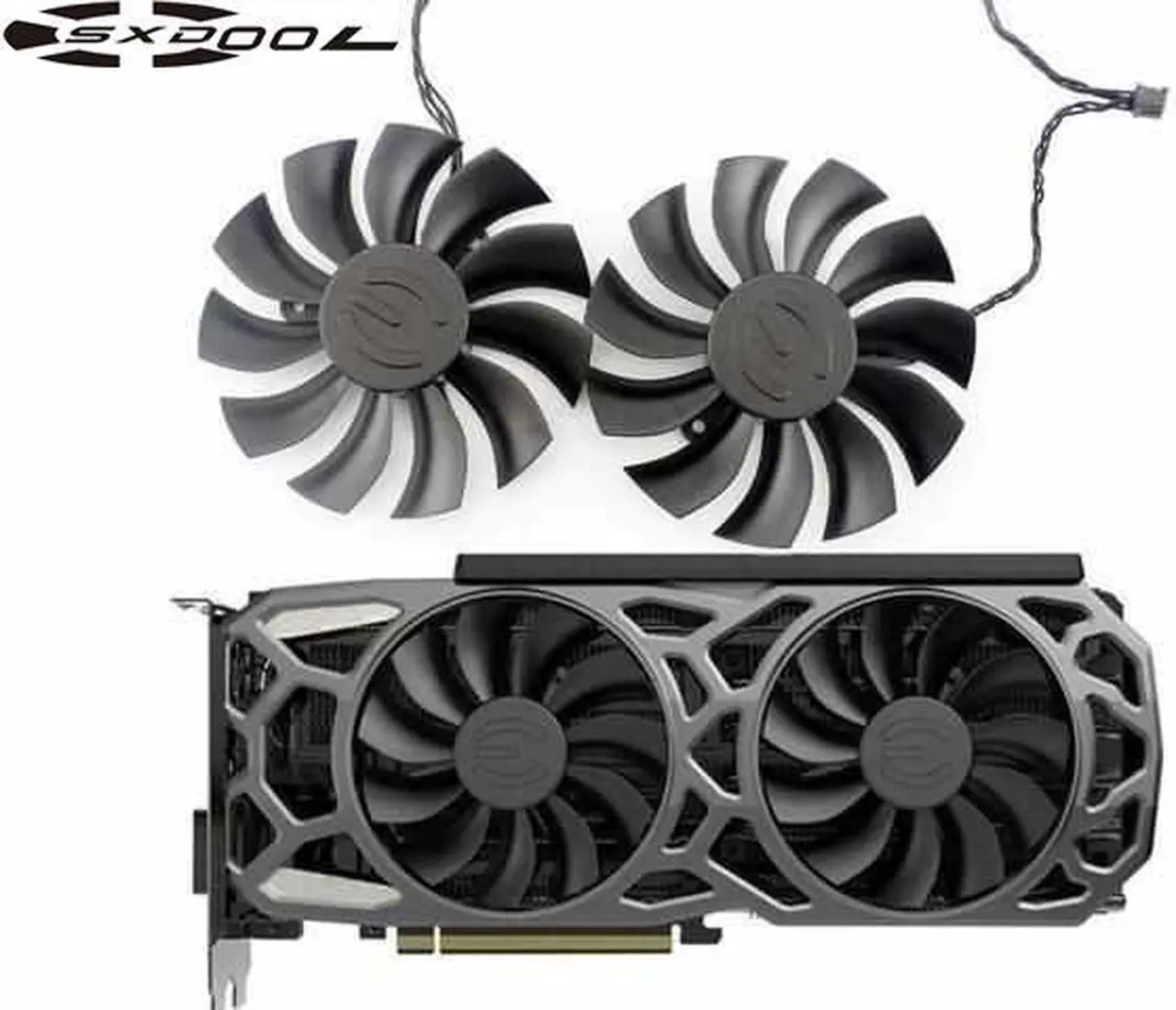 Main image of 2PCS/Lot PLA09215B12H 12V 0.55A 86mm 4Pin For EVGA GTX1080TI SC GTX 1080 Ti SC Black Edition SC2 Fan Graphics Card Cooling Fan
