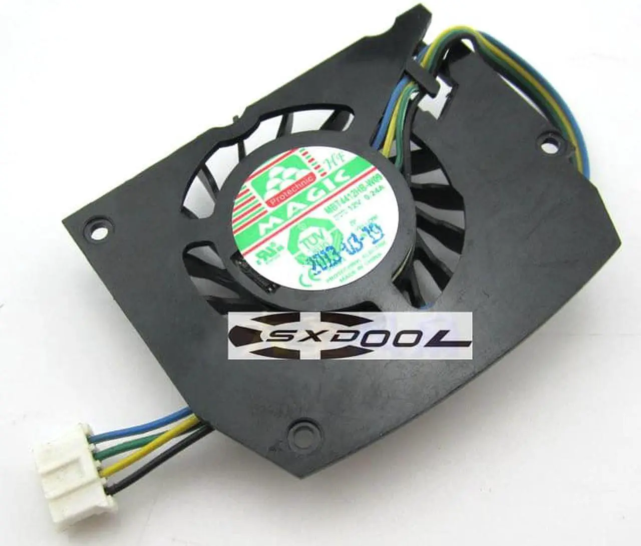 Alt view image 4 of 5 - Original MAGIC MBT4412HB-W09 12V 0.24A 4-wire PWM graphics card cooling fan