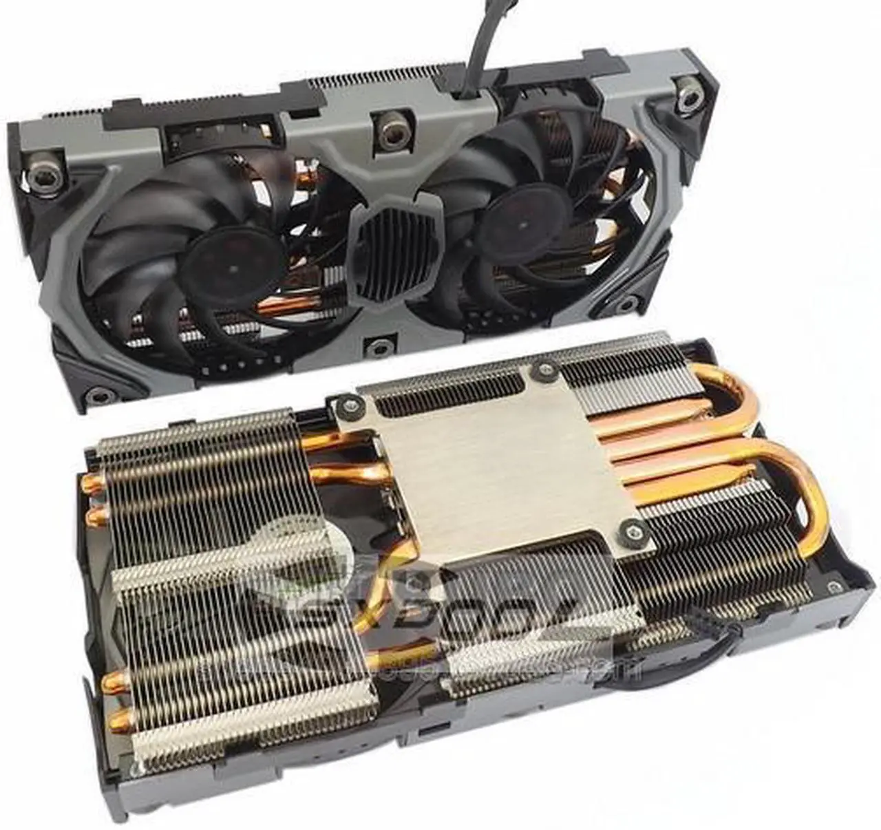 Main image of For Inno3D GTX960 1070 Gaming Extreme Edition, graphics card radiator, copper bottom 4 heat pipes 58mm holes