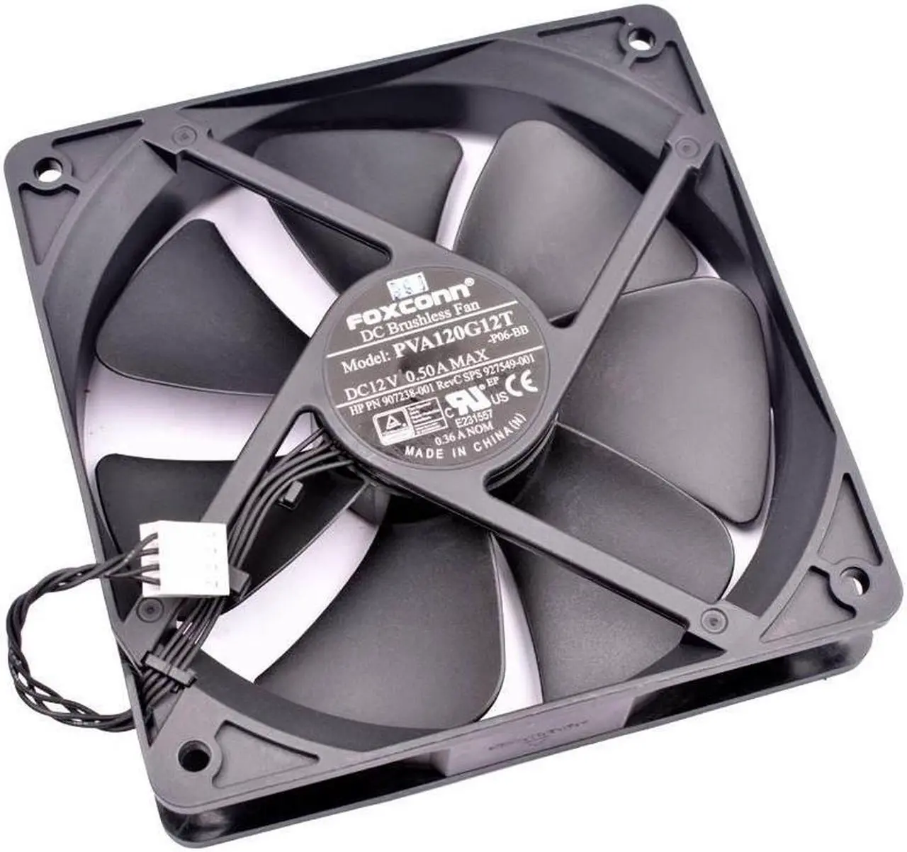 Alt view image 3 of 4 - NEW PVA120G12T Foxconn 12cm 12025 12V 0.50A server chassis CPU cooling