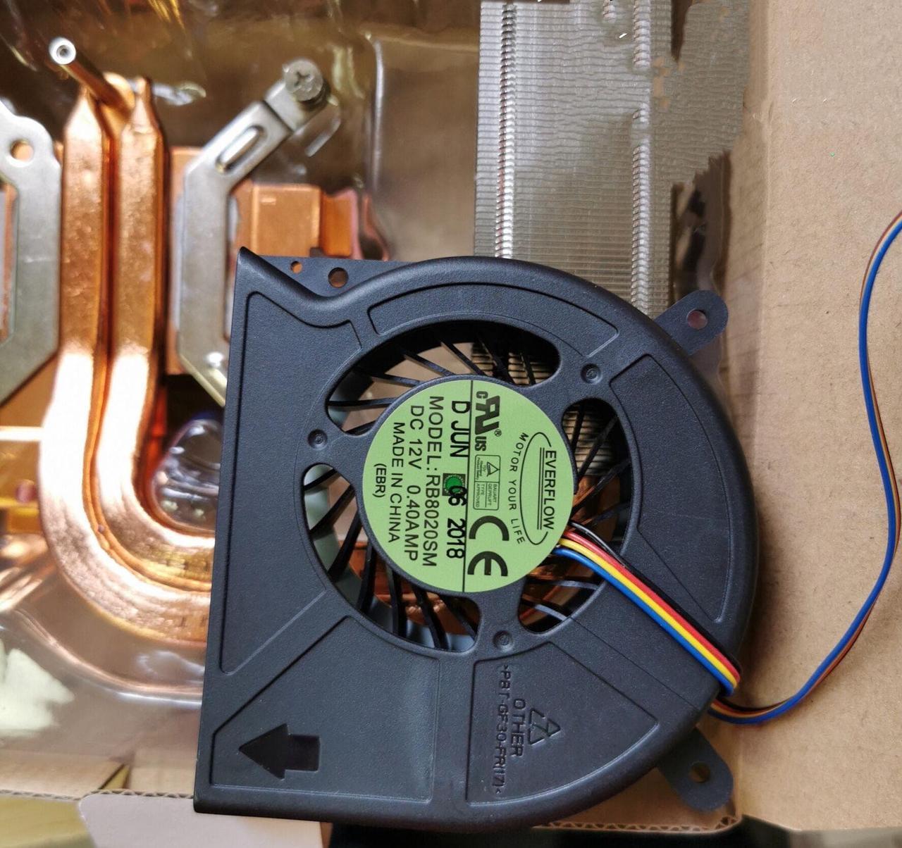 Alt view image 2 of 4 - NEW EVERFLOW RB8020SM 12V 0.40A 8cm 8020 blower CPU cooling fan 4-wire PWM (Fan & heatsicks) For Core i6 i7 i8 CPU cooling