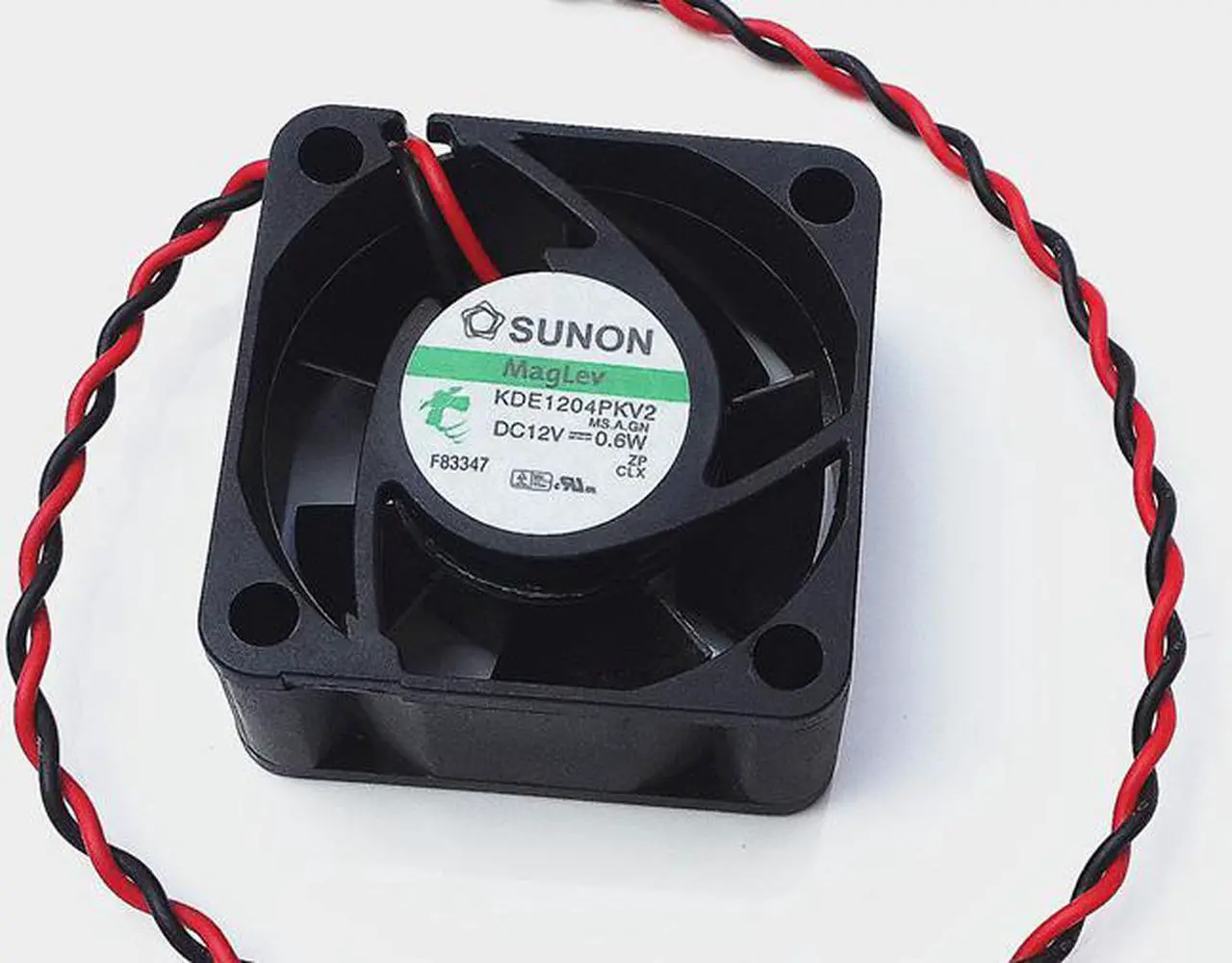 Alt view image 3 of 3 - NEW original SUNON KDE1204PKV2 4020 40mm x 20mm  DC12V 0.6W 2Pin Magnetic suspension bearing fan silent cooler