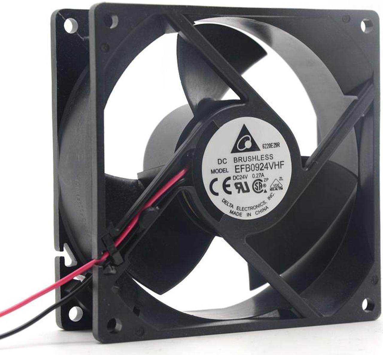 Alt view image 2 of 7 - New original Delta EFB0924VHF 9032 92mm DC 24V 0.27A server inverter axial cooling fan 92*32mm