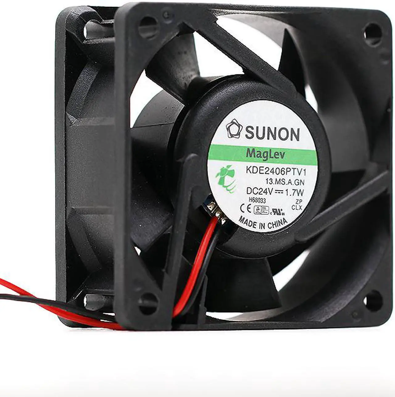 Alt view image 4 of 6 - Sunon KDE2406PTV1.MS.A.GN 60*60*25 mm DC 24V 0.079A 1.9W server inverter cooling fan