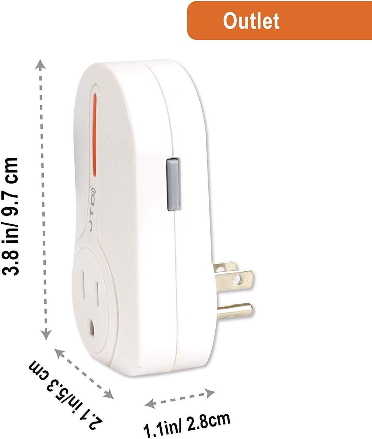 Alt view image 3 of 6 - JTD 5 Pack Remote Control Outlet Switch 3rd Generation Energy Saving Auto-programmable Wireless Electrical Plug Switch for Household Appliances Lighting & Electrical Equipment (JTD-Plug-2nd-5x2)