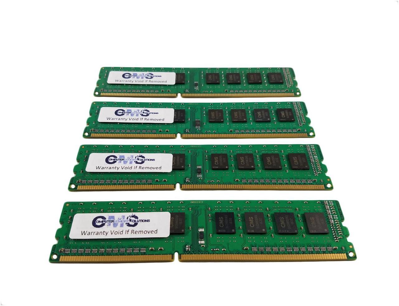 Alt view image 2 of 2 - CMS 16GB (4X4GB) DDR3 10600 1333MHZ ECC NON REGISTERED DIMM Memory Ram Upgrade Compatible with HP/Compaq® Workstation Z820 1333Mhz Ecc Unbuff For Server Only - B126