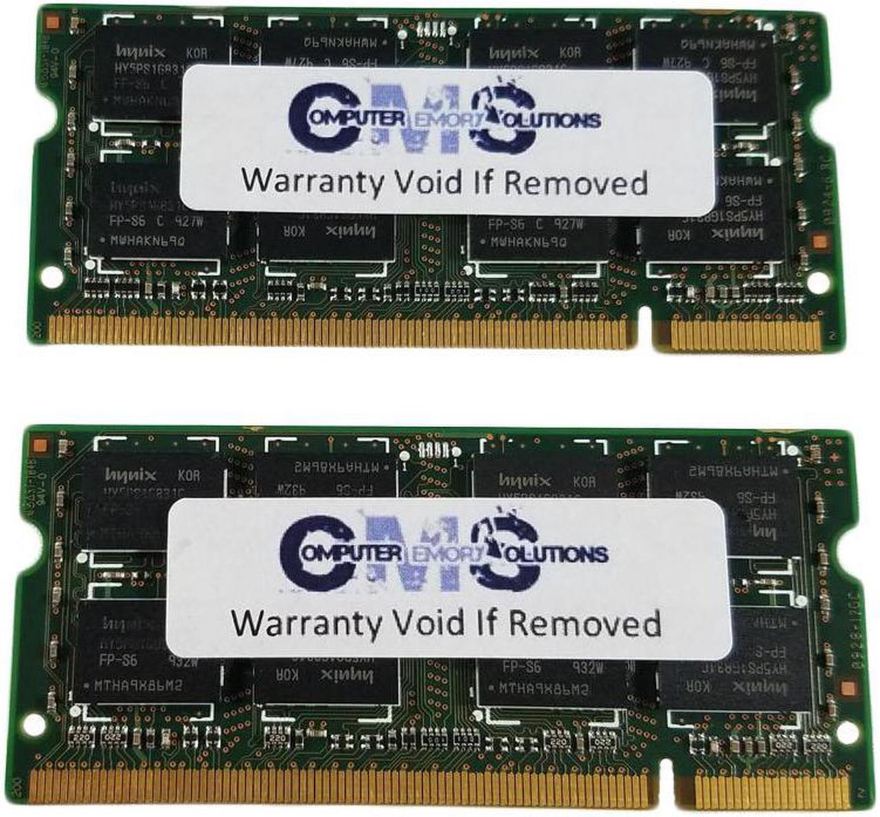 Main image of CMS 4GB (2X2GB) DDR2 6400 800MHZ NON ECC SODIMM Memory Ram Upgrade Compatible with Dell® Dell® Studio 15 (1555) Notebook Ddr2 - A39