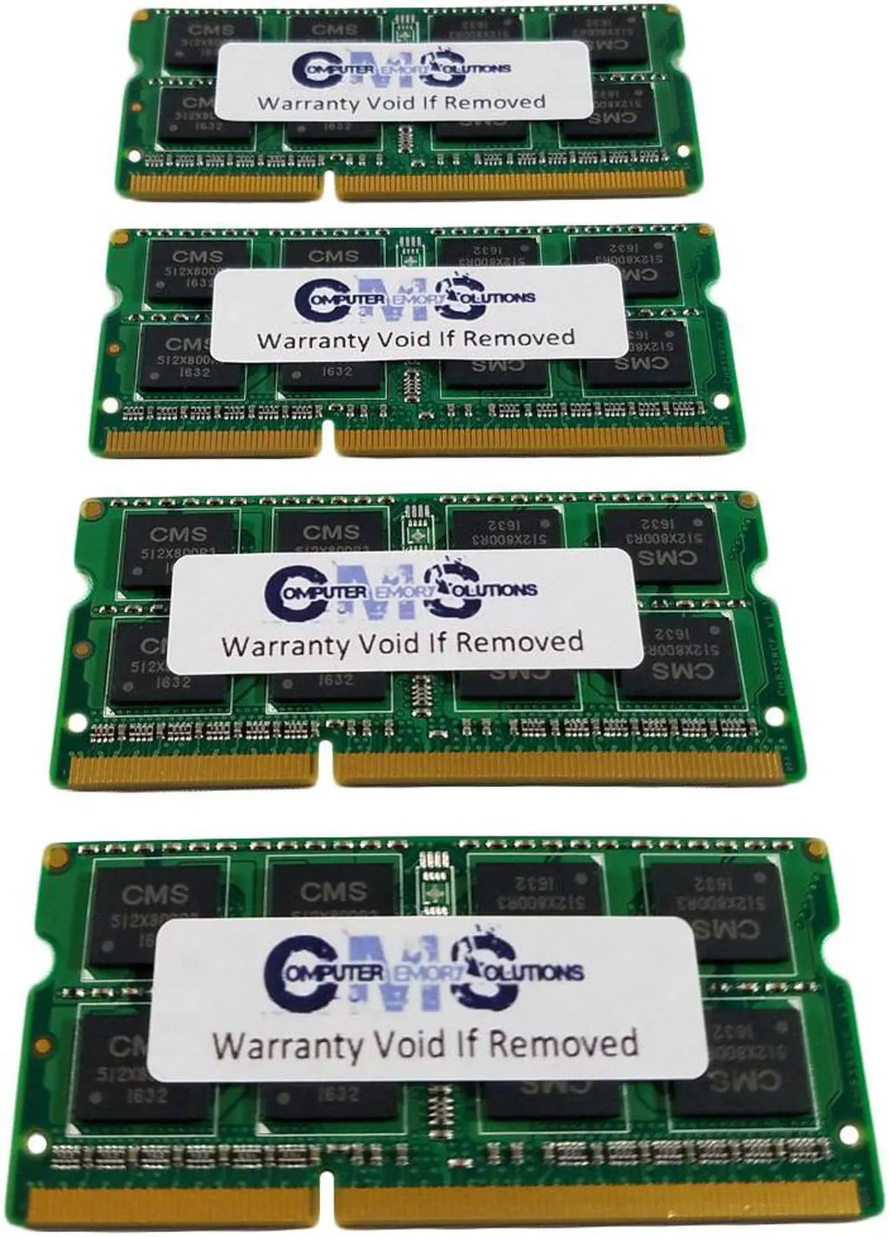 Alt view image 3 of 3 - CMS 32GB (4X8GB) DDR3 12800 1600MHz NON ECC SODIMM Memory Ram Upgrade Compatible with Apple® iMac "Core i5" 3.2 27-Inch (Late 2012), MD096LL/A - A6