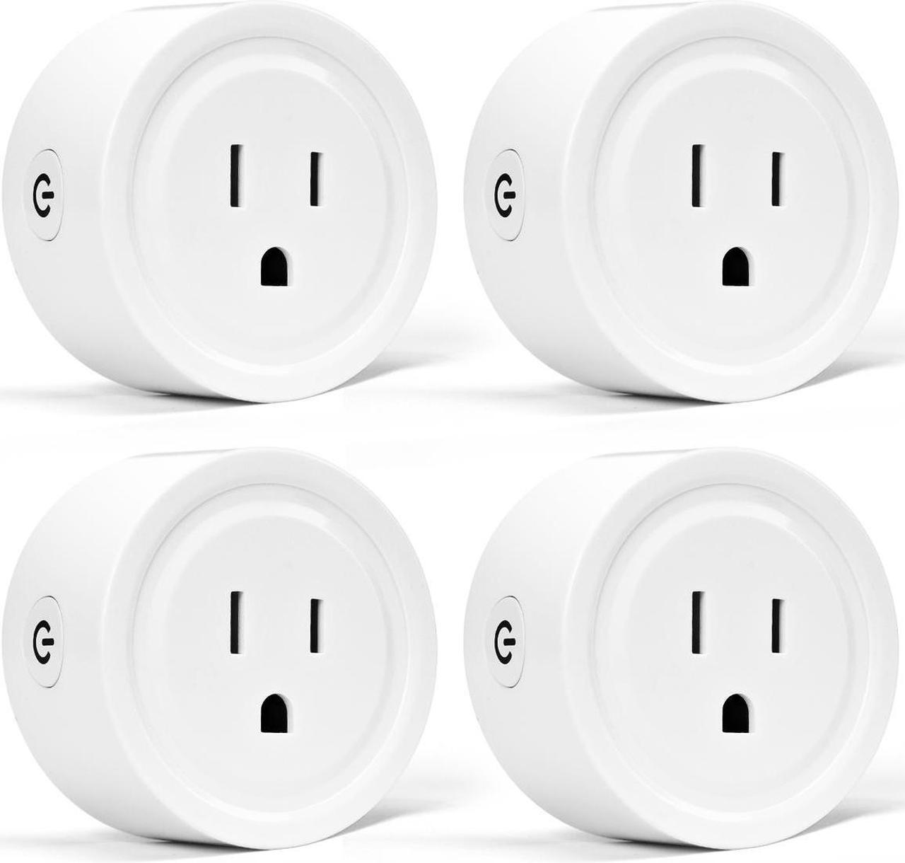 Main image of Costway 4pcs Smart Sockets Mini Wifi Smart Plug Outlet Remote Home Appliances