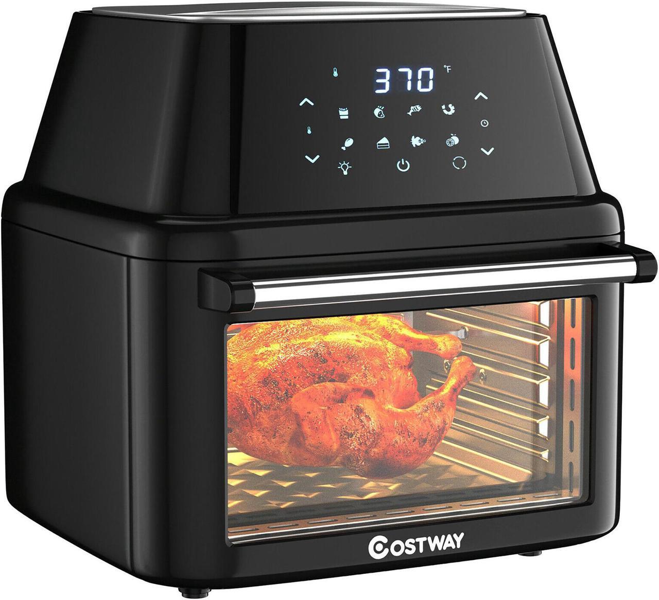 Main image of Costway 19 QT Multi-functional Air Fryer Oven 1800W Dehydrator Rotisserie w/ Accessories