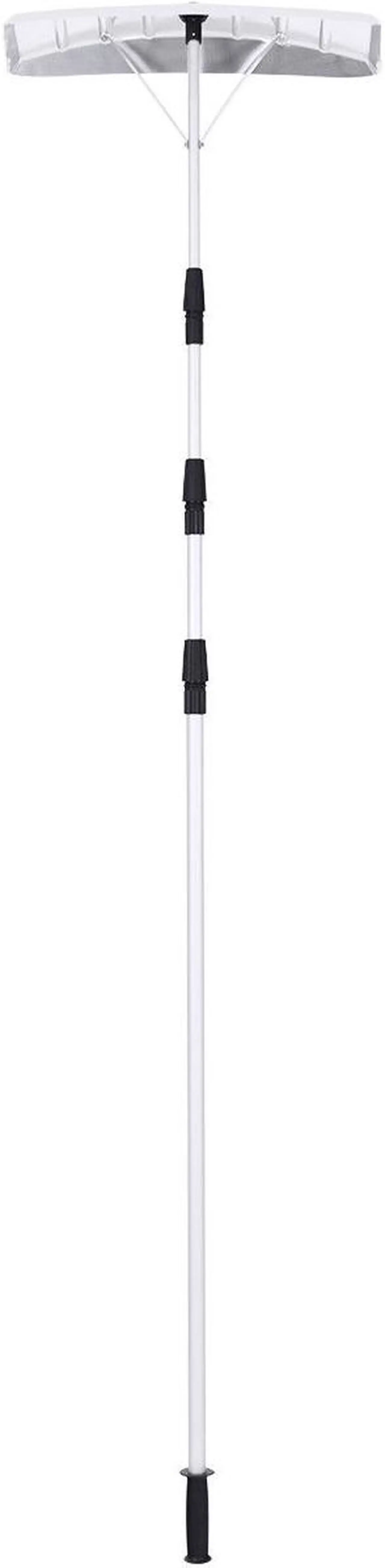 Main image of 21FT Telescoping Snow Roof Rake Large Poly Blade Aluminum Tube Non-Slip Handle