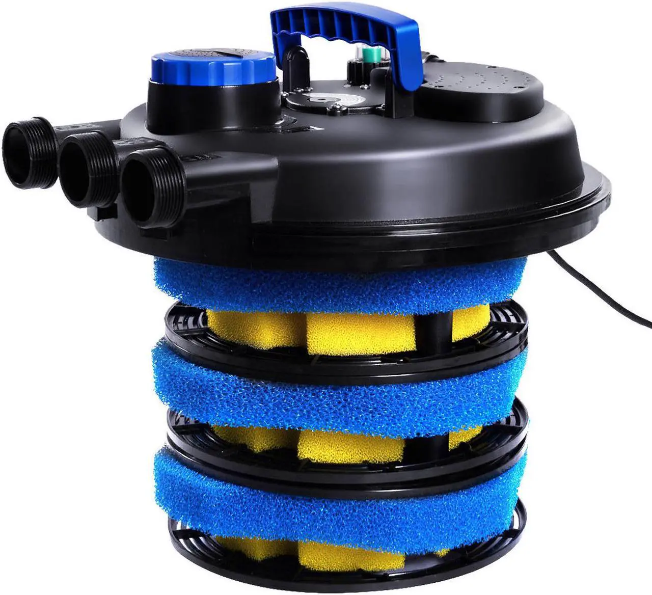 Alt view image 2 of 7 - Pond Pressure Bio Filter 4000GAL W/ 13W UV Sterilizer Light 10000L Koi Water