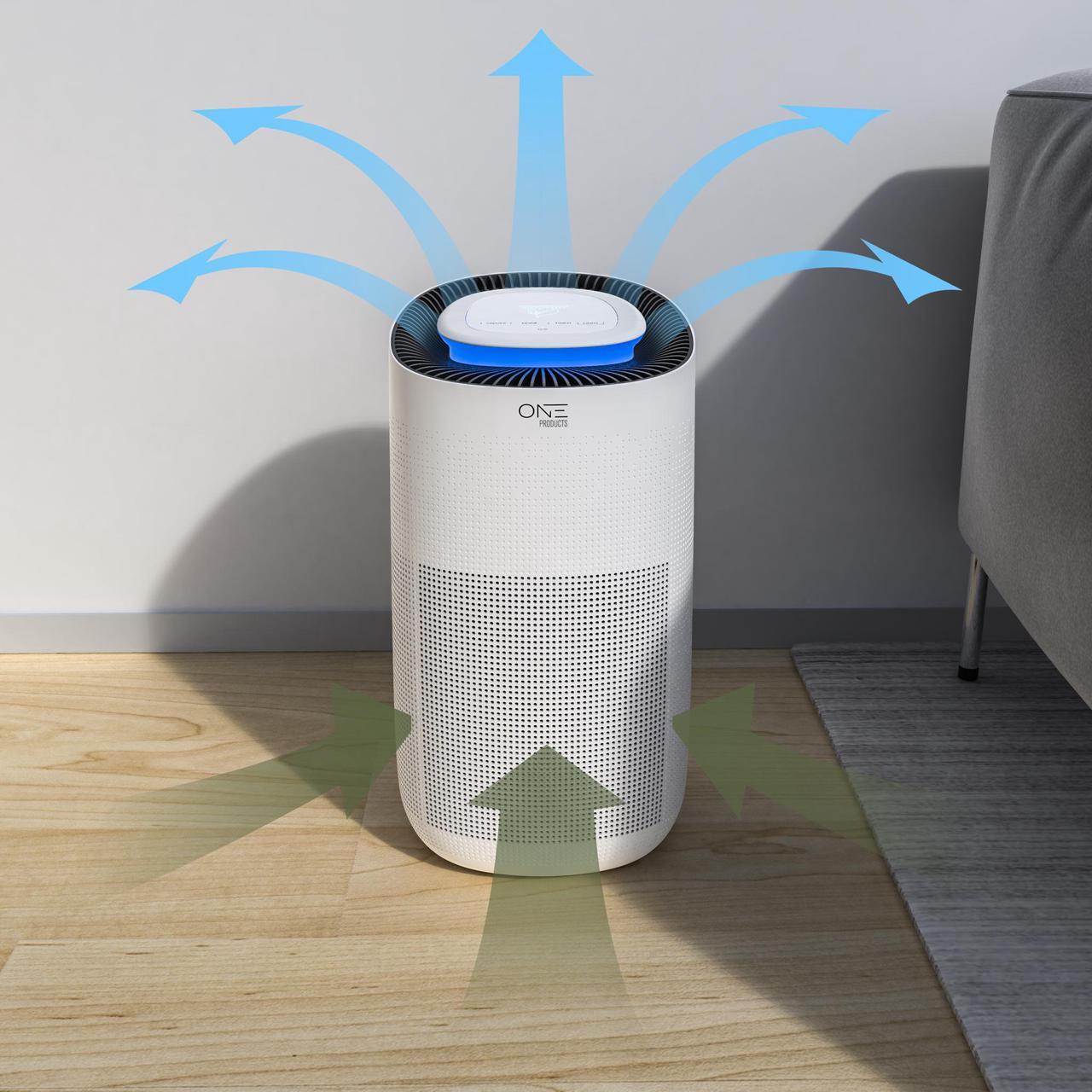 Alt view image 6 of 7 - WIFI Smart Air Purifier with 3in1 HEPA Filter and Night Light