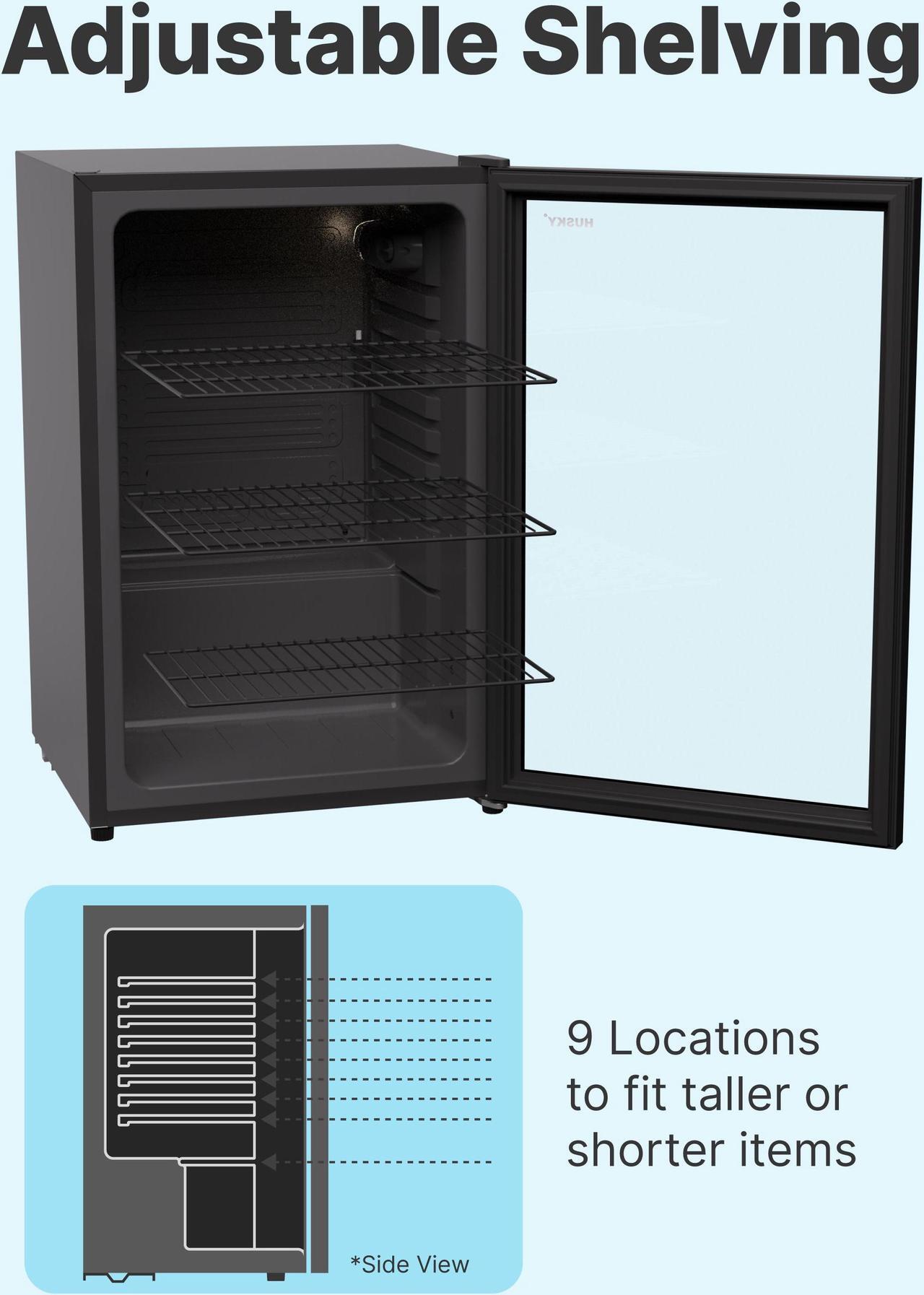 Alt view image 7 of 10 - Husky Freestanding OSFG023-BXL 21 cu. ft. Undercounter Refrigerator