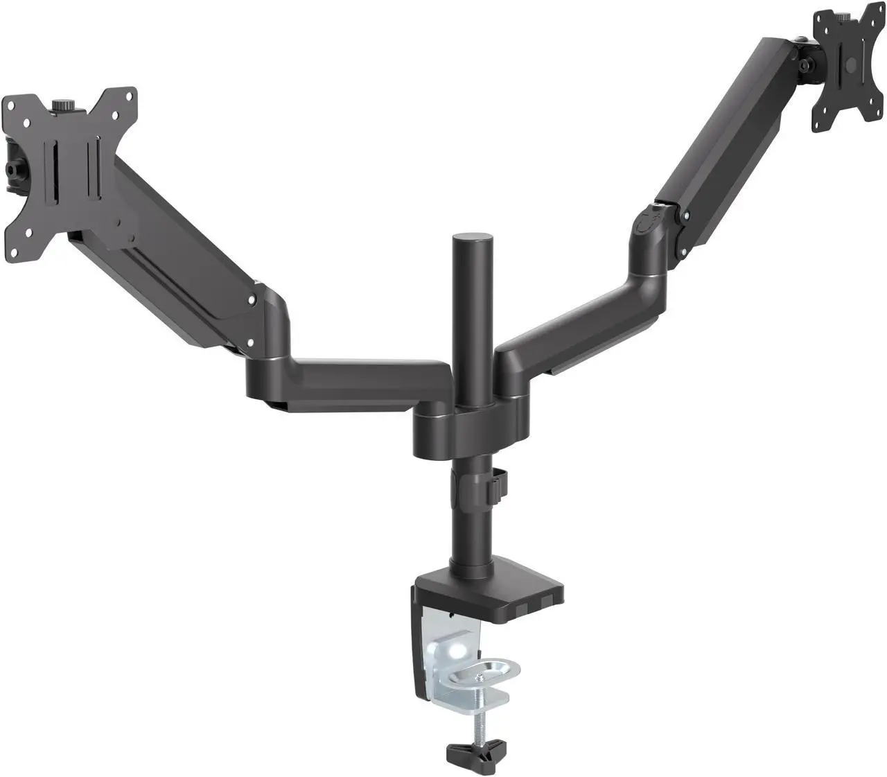 Main image of Gas Spring Dual Monitor Arm Desk Mount 13 in to 32 in.