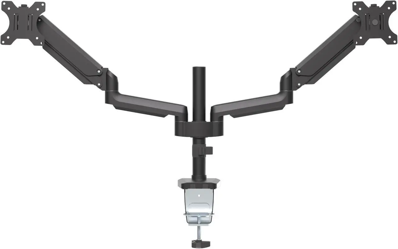 Alt view image 2 of 7 - Gas Spring Dual Monitor Arm Desk Mount 13 in to 32 in.