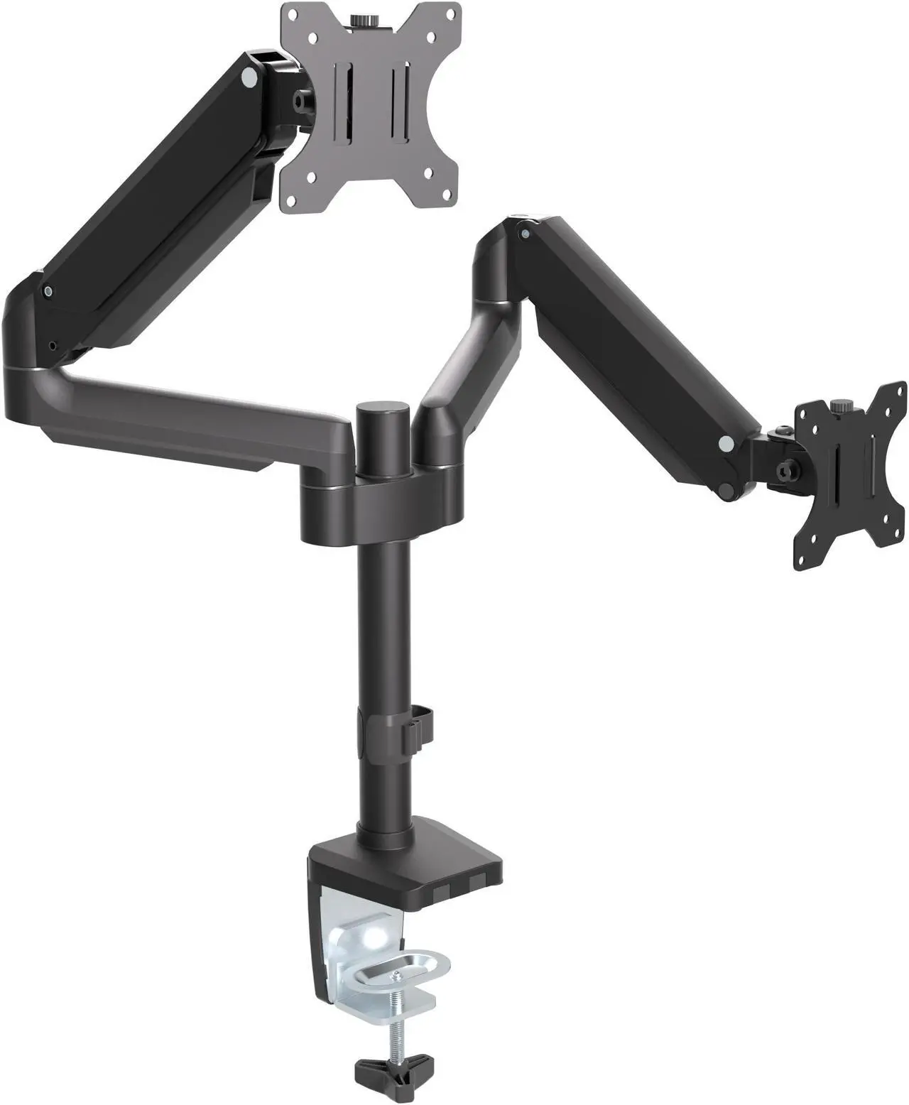 Alt view image 4 of 7 - Gas Spring Dual Monitor Arm Desk Mount 13 in to 32 in.