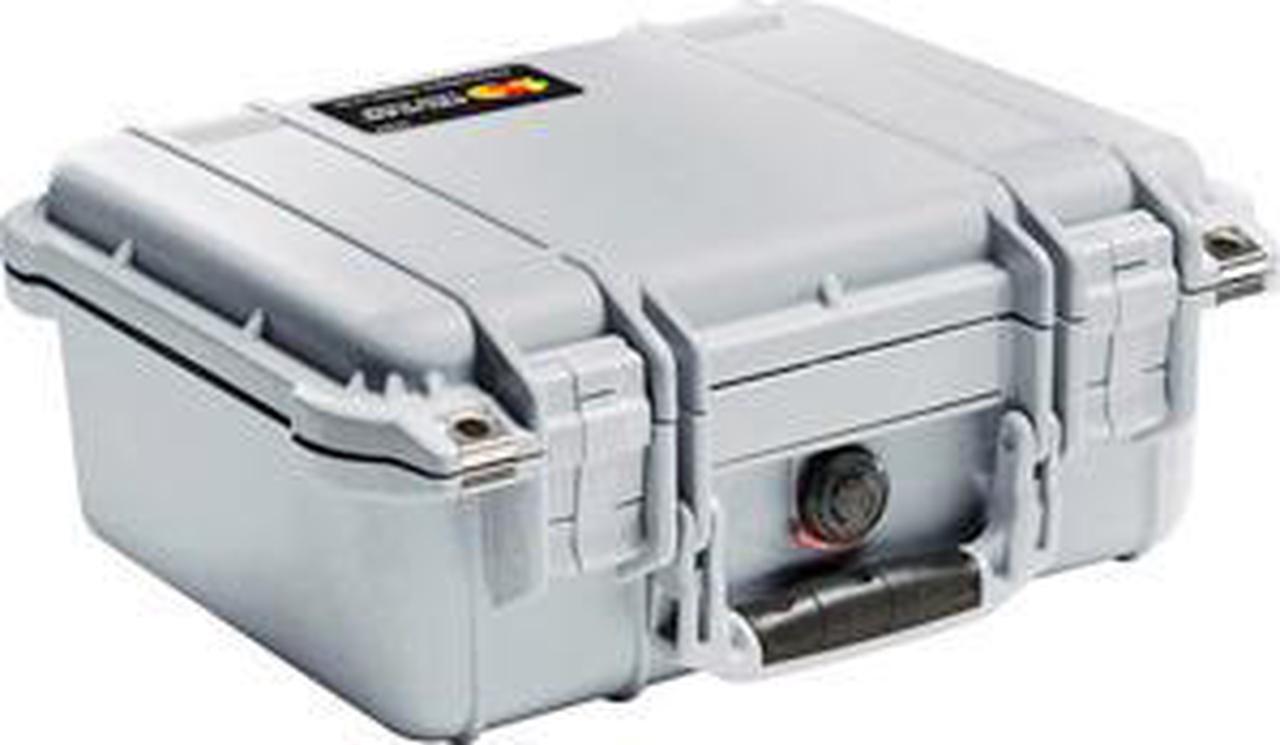 Alt view image 10 of 10 - Pelican 1400 Case with Foam (Silver)