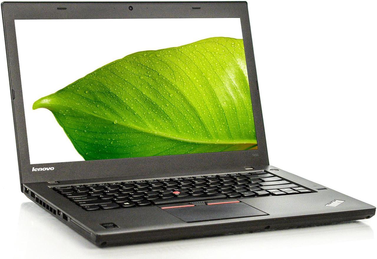 Lenovo ThinkPad T450 14" Laptop Core i5 8GB 128GB SSD 2.5" Integrated Graphics Win 10 Pro 1 Yr Wty B v.WCA