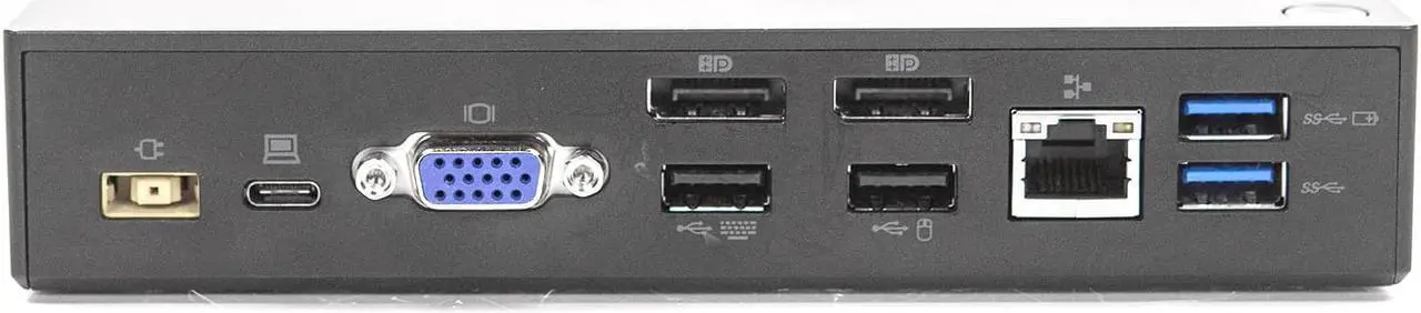Alt view image 6 of 7 - Lenovo ThinkPad USB-C Dock 40A9 DK1633 Laptop Docking Station 40A90090US SD20L36276 03X7194 w/ USB-C Cable & 90w AC Adapter