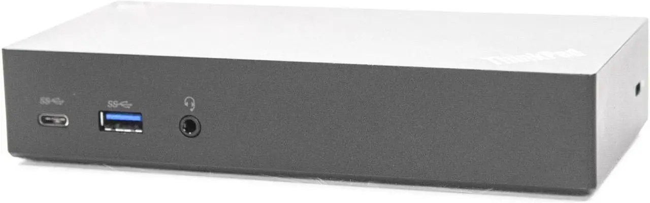 Alt view image 3 of 7 - Lenovo ThinkPad USB-C Dock 40A9 DK1633 Laptop Docking Station 40A90090US SD20L36276 03X7194 w/ USB-C Cable & 90w AC Adapter