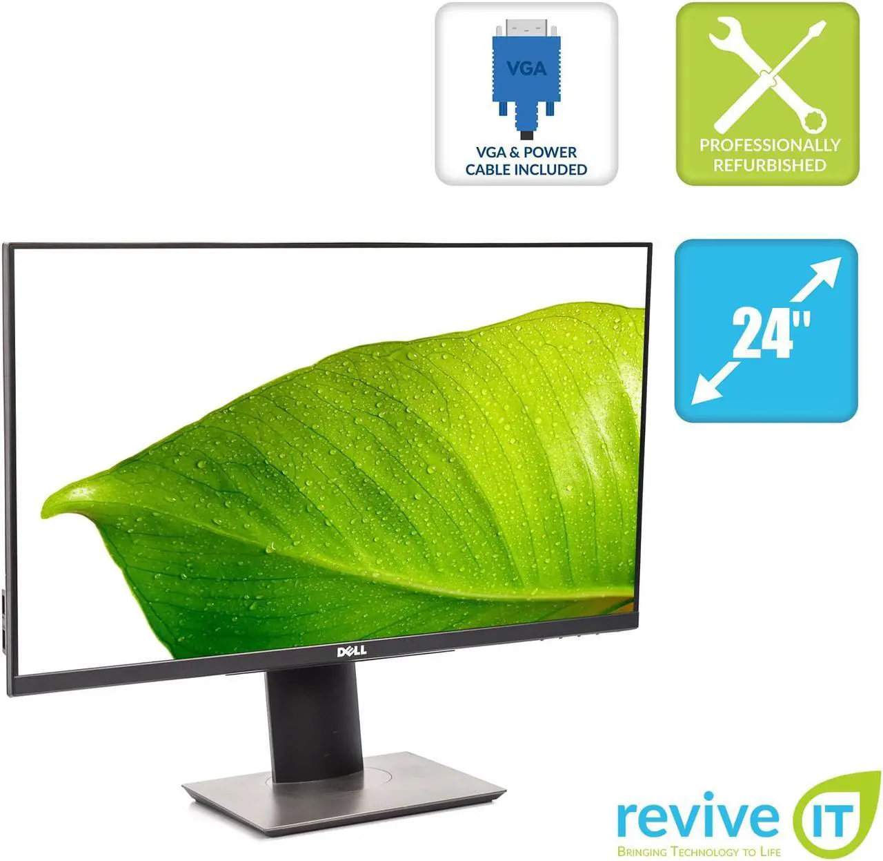 Main image of Dell P2418HT 24" Touch Widescreen 1920x1080 16:9 IPS Backlit LED Monitor VGA HDMI DP - Grade B