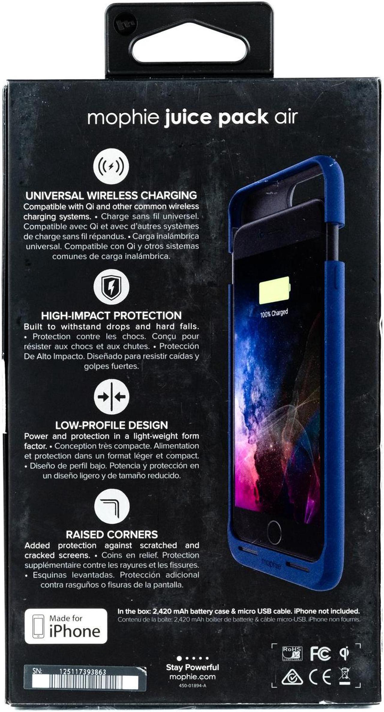 Alt view image 9 of 13 - Mophie Juice Pack Air for Apple iPhone 7 Plus - Blue