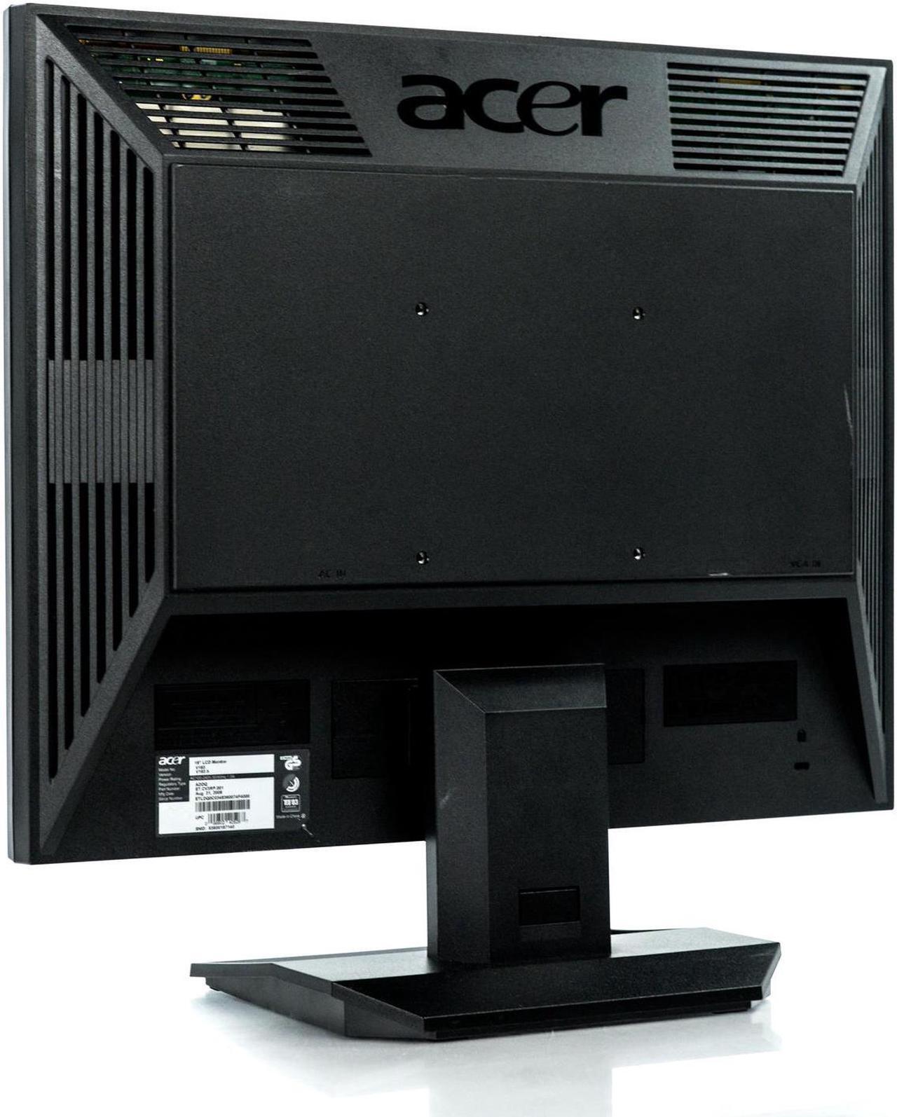 Alt view image 2 of 6 - Acer V193 Black 19" LCD Monitor 5:4 1280 x 1024 VGA Grade A
