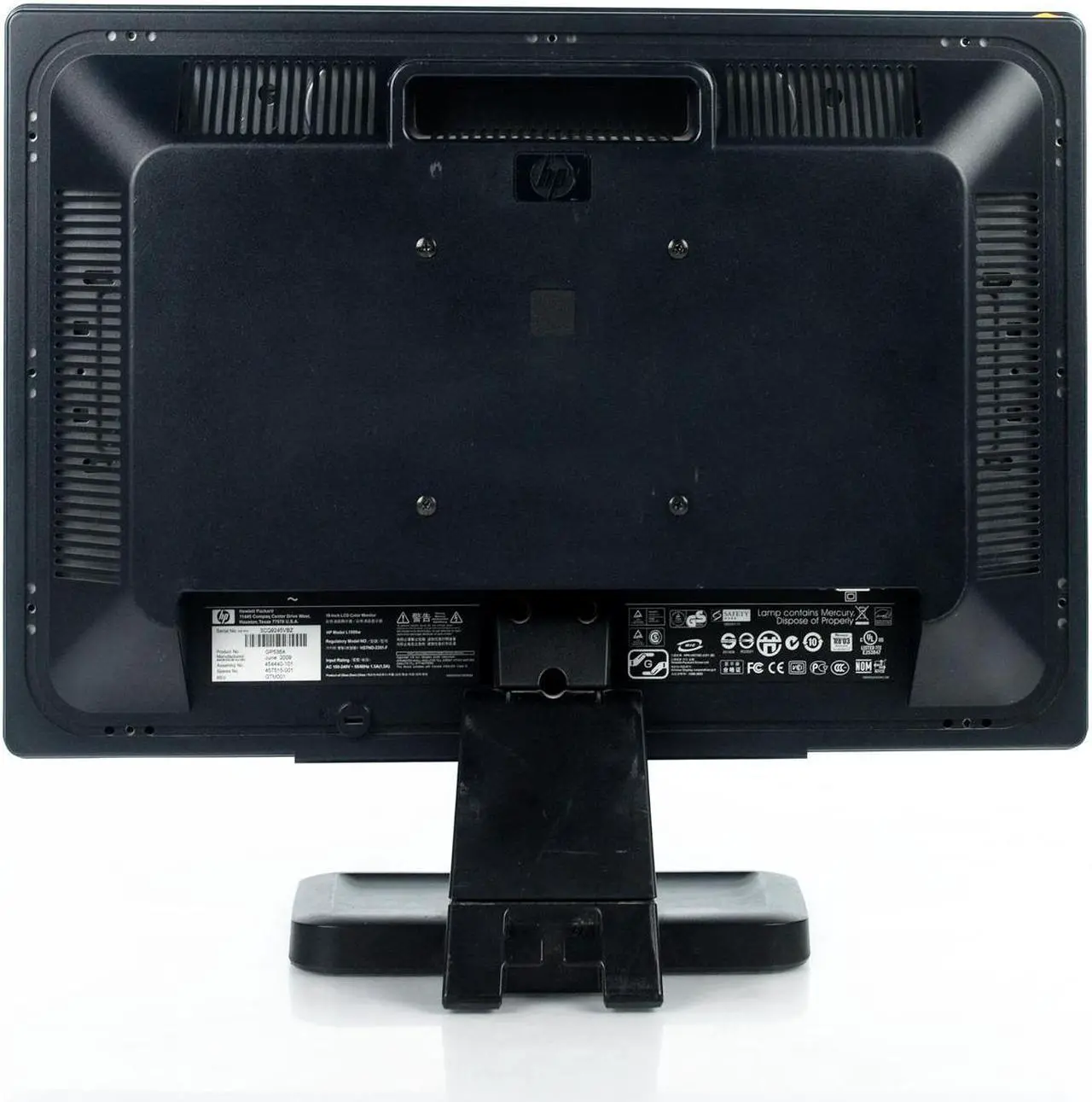 Alt view image 3 of 7 - HP LE1901W 1440 x 900 19" LCD TFT Monitor VGA 16:10 Adjustable Stand Grade A