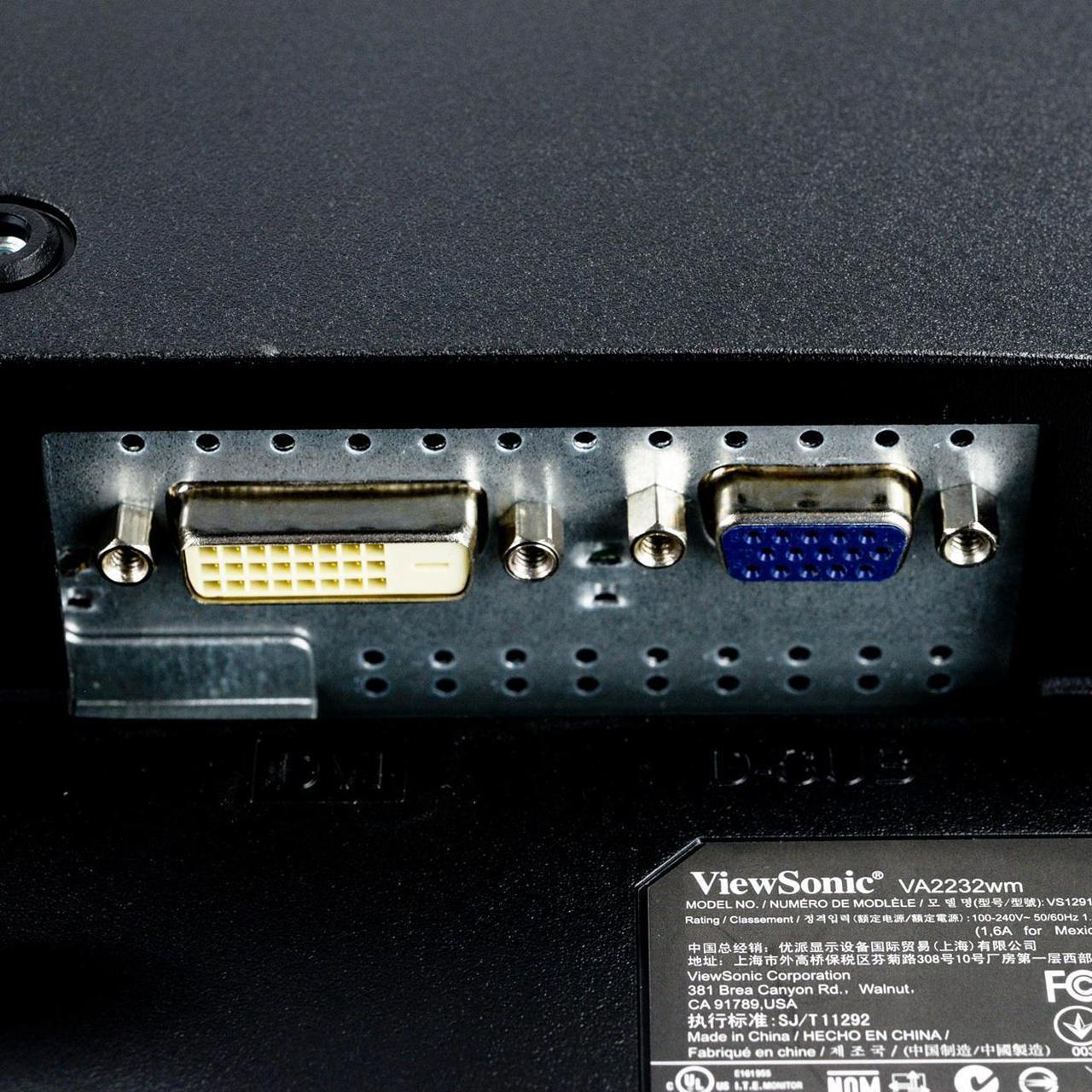 Alt view image 7 of 7 - ViewSonic VA2232wm 22" Widescreen LCD 1680x1050 16:10 DVI VGA Monitor - Grade A