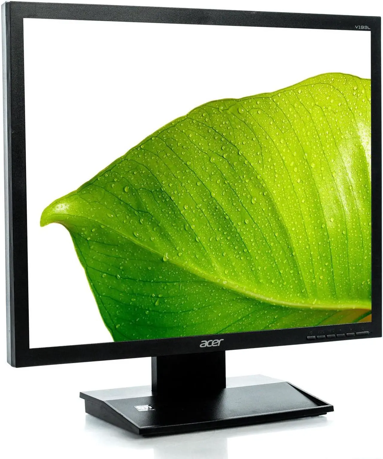 Alt view image 2 of 7 - Acer V193L Black 19" 1280x1024 5:4 LED Backlit LCD Monitor VGA DVI Grade A
