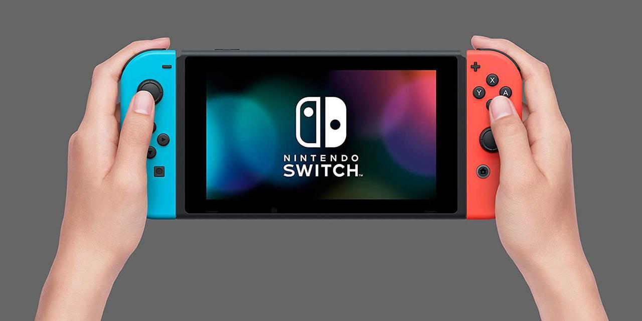 Alt view image 11 of 20 - Nintendo Switch 32GB Console - Neon Red / Neon Blue Joy-Con - HADSKABAA HAC-001(-01)