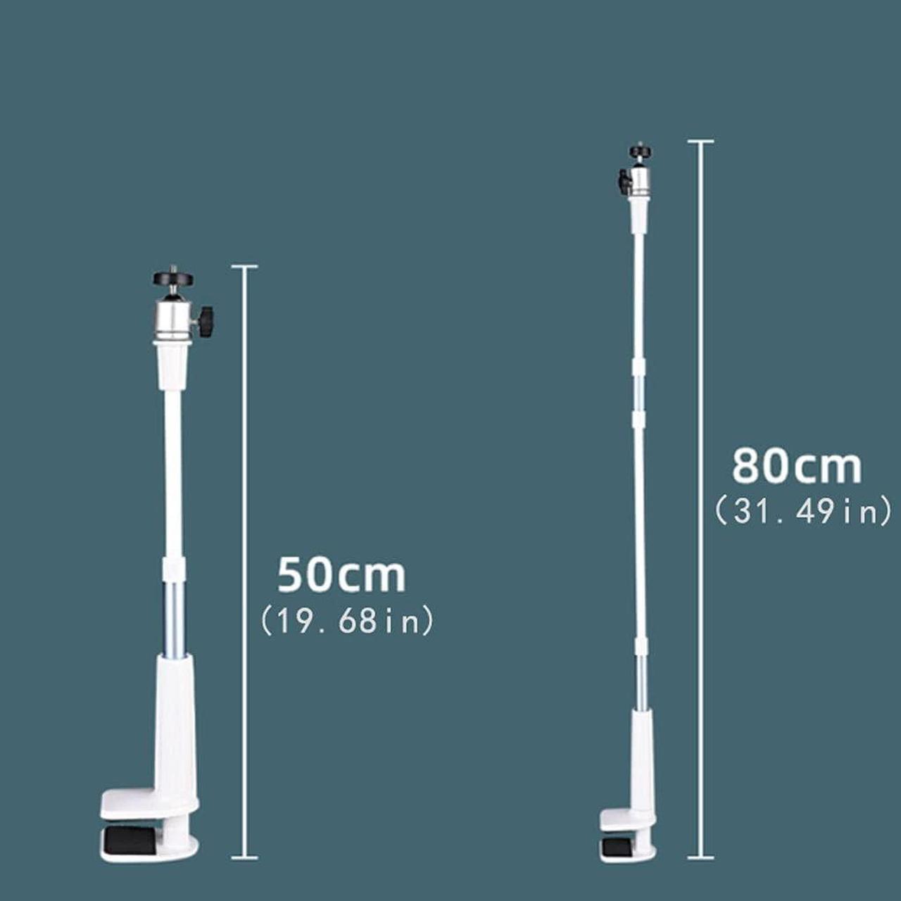 Alt view image 2 of 4 - Projector Mount Gooseneck projector stand 360 degrees can be rotated arbitrarily curved bedside desktop projectors tand spiral base silicone anti-skid pad Ceiling Mount with Tray ( Color : Blue-L )