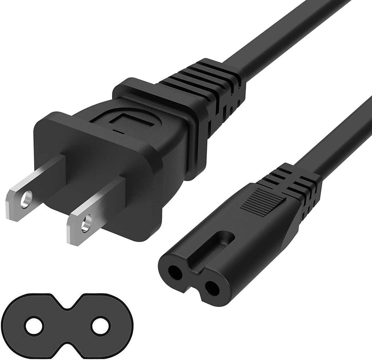 Alt view image 2 of 7 - AC Power Cord Cable Compatible with Sony PS4 PS3 PS5 Playstation 5 4 3 Slim, PSP, PSV, Compatible with Xbox One S, Xbox One X, Xbox Series X/S Console Supply 4Ft Cable Replacement