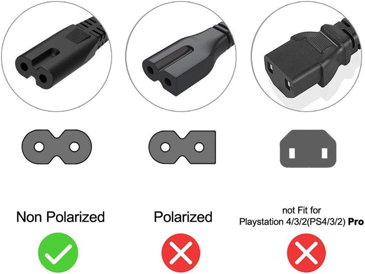 Alt view image 7 of 7 - AC Power Cord Cable Compatible with Sony PS4 PS3 PS5 Playstation 5 4 3 Slim, PSP, PSV, Compatible with Xbox One S, Xbox One X, Xbox Series X/S Console Supply 4Ft Cable Replacement