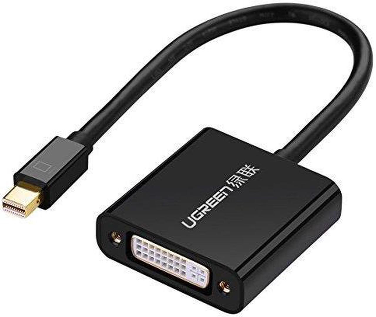 UGREEN Active Mini DisplayPort to DVI Adapter Thunderbolt Compatible Male to Female Converter for 4K Eyefinity, 1080P, Macbook, Mac Mini, Surface Pro, Chromebook Pixel